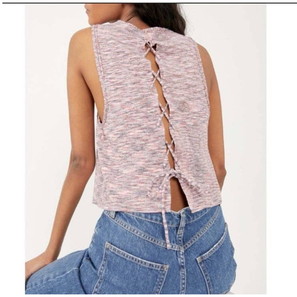 NWT Free people best of us tank in onyx blossum size medium - Picture 2 of 4